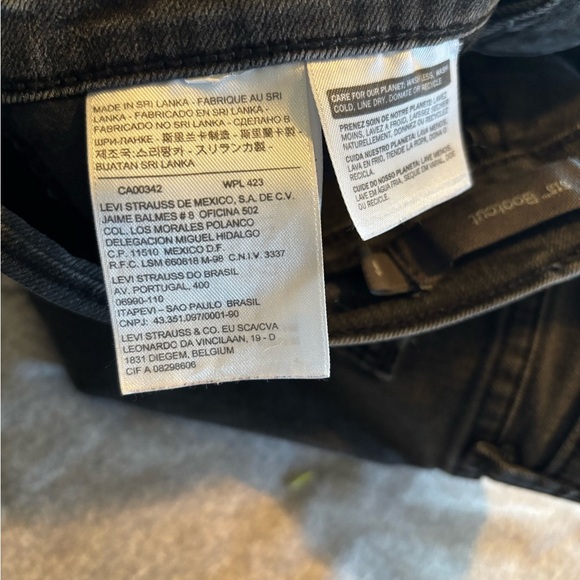 Levi Black Denim 515 Bootcut Jeans Size‎ 6 - Picture 3 of 7